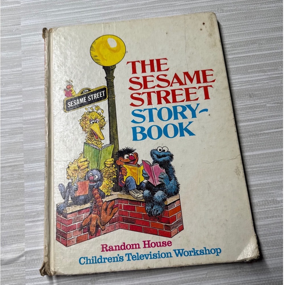 Vintage The Sesame Street Storybook Hardcover Random House CTW Big Bird Cookie